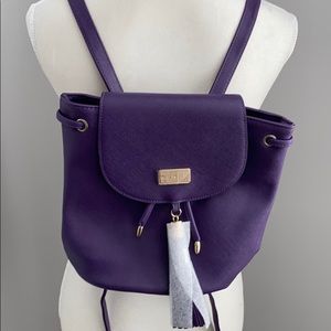 Brand New Purple Monat Backpack Purse
